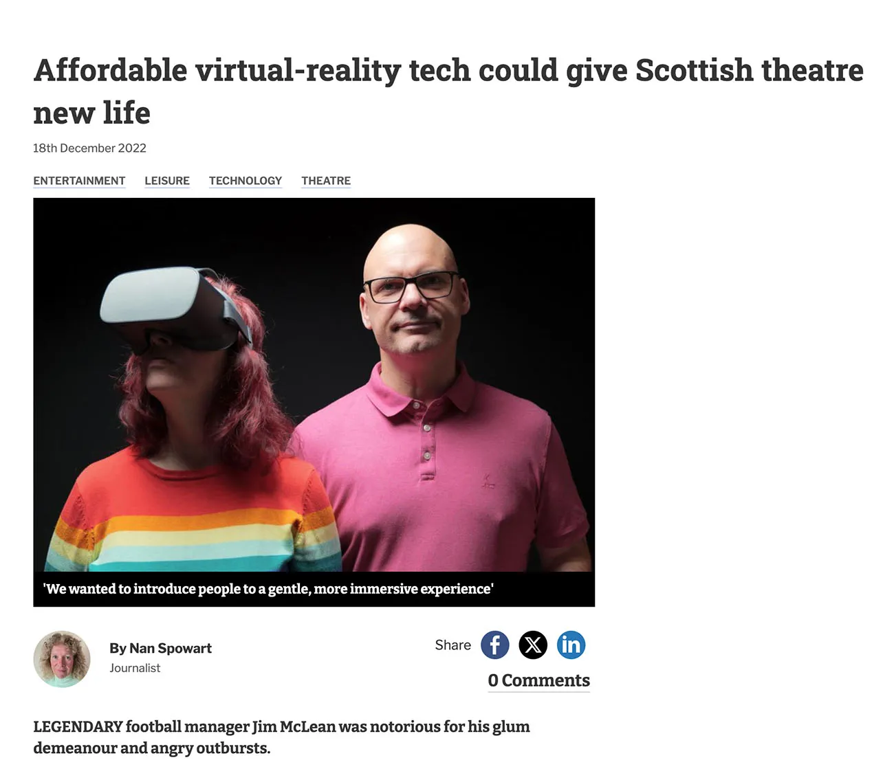 The National article about Box Office VR